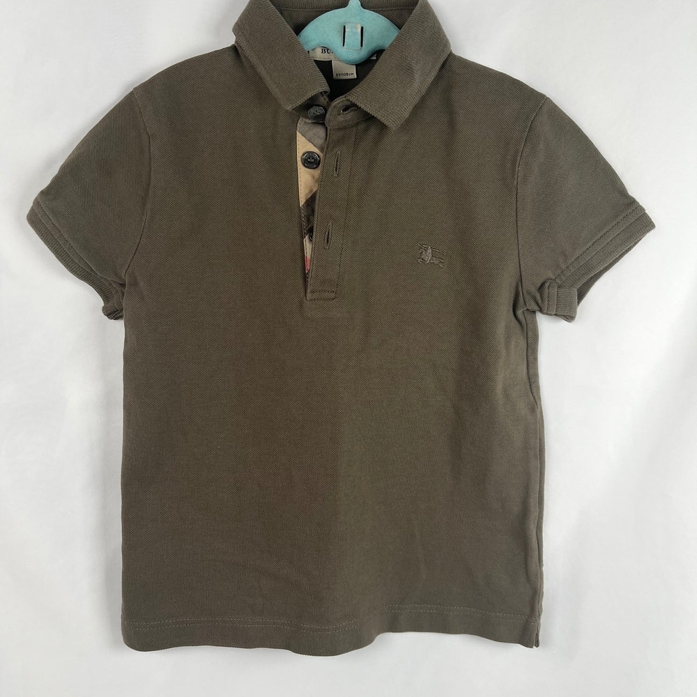 Burberry Khaki Boys' Polo Shirt